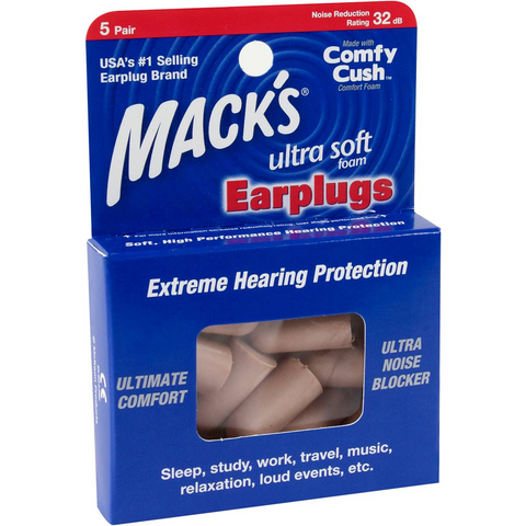 Mack's Ear Plugs Ultra Foam 5 Pack