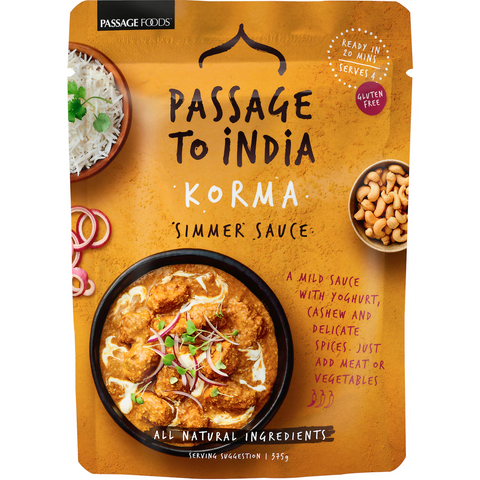 Passage To India Simmer Sauce Curry Korma 375G