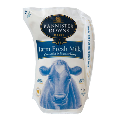 Bannister Downs Dairy Farm Fresh Milk  1L