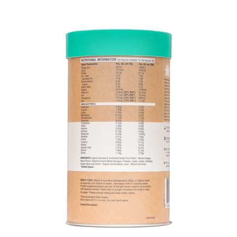 Amazonia Raw Protein Collagen Plus Vanilla Maple 450g