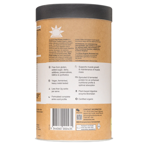 Amazonia Raw Protein Isolate Vanilla 1kg