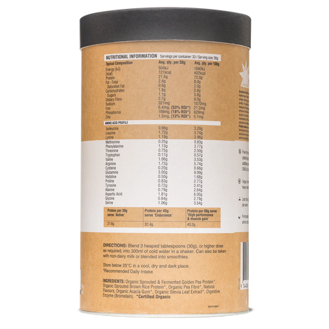 Amazonia Raw Protein Isolate Vanilla 1kg