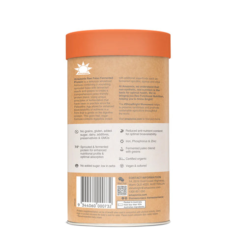 Amazonia Raw Protein Paleo Fermented Vanilla Lucuma 500g