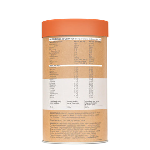 Amazonia Raw Protein Paleo Fermented Vanilla Lucuma 500g