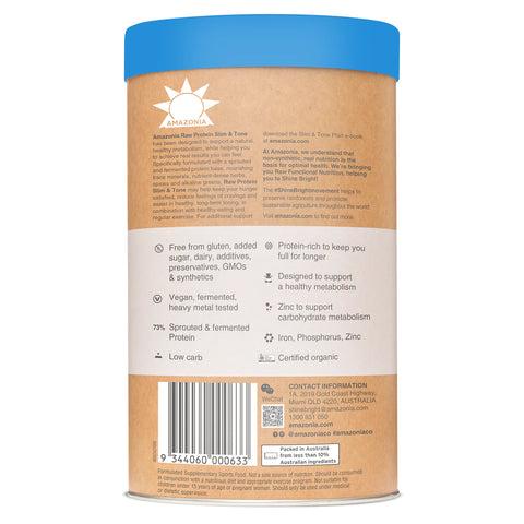 Amazonia Raw Protein Slim & Tone Vanilla Cinnamon 1kg
