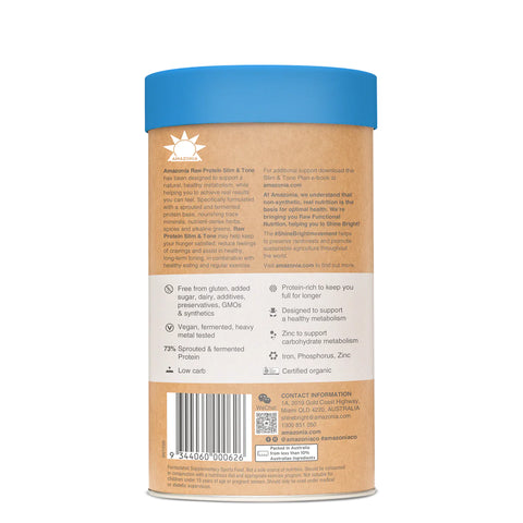 Amazonia Raw Protein Slim & Tone Vanilla Cinnamon 500g