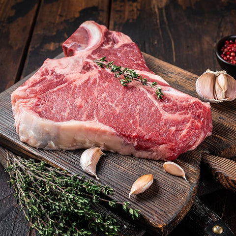 Grass Fed Beef T-Bone Steak 1 Piece Approx 1-1.2kg